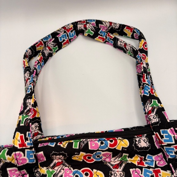 Betty Boop Retro Style Rainbow Colorful Y2K Tote Quilted Duffel Bag - Picture 5 of 13